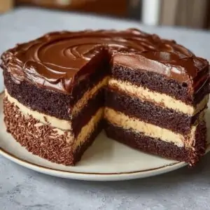 Chocolate Cake with Cream Cheese Filling