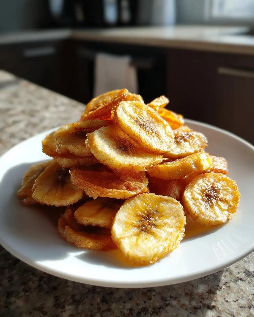 Cinnamon-Sugar Air Fryer Banana Chips - detail 1