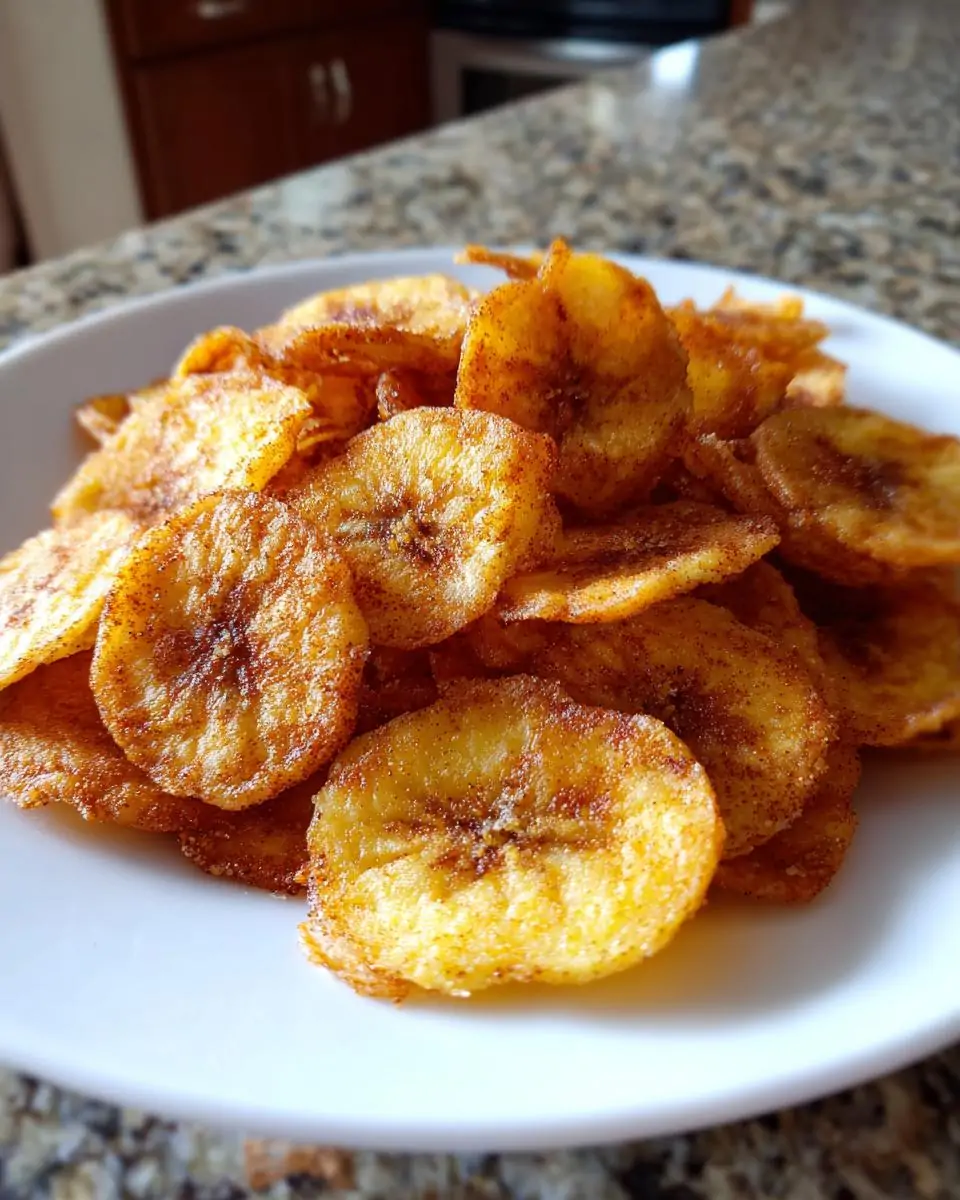 Cinnamon-Sugar Air Fryer Banana Chips - detail 2