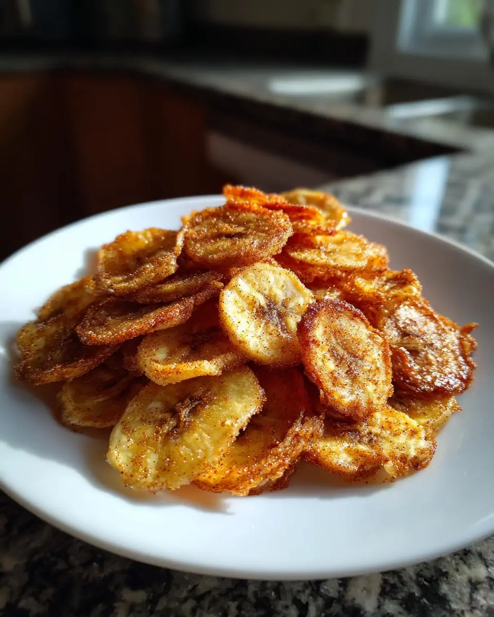 Cinnamon-Sugar Air Fryer Banana Chips - detail 3