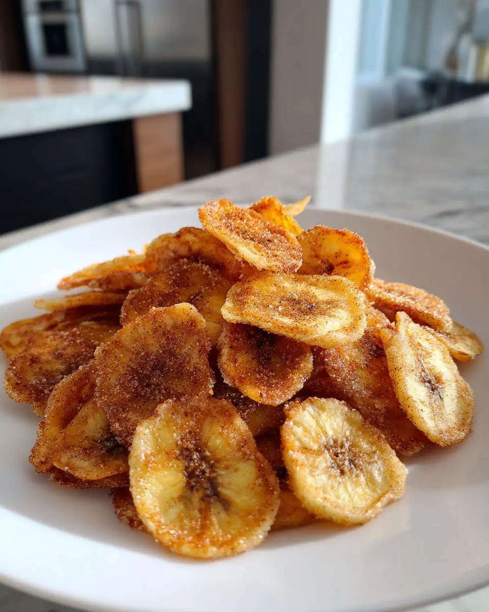 Cinnamon-Sugar Air Fryer Banana Chips - detail 4