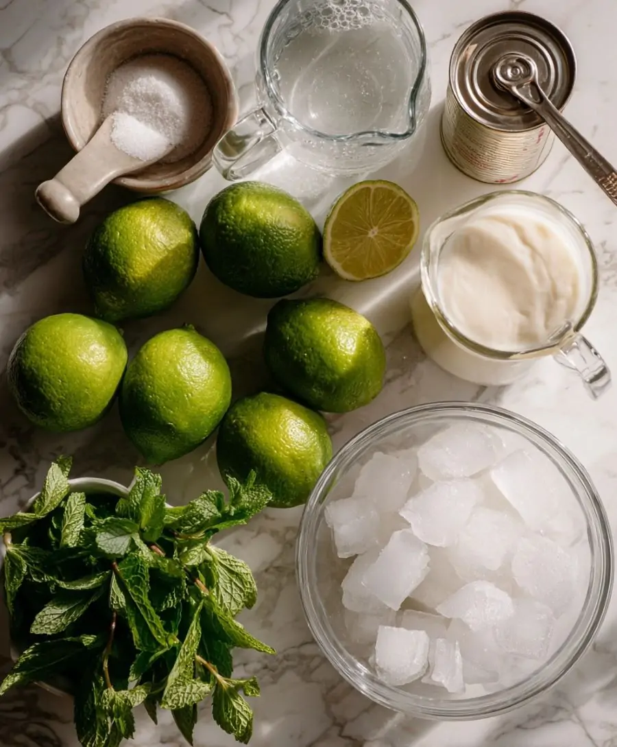Creamy Brazilian Lemonade - Ingredients