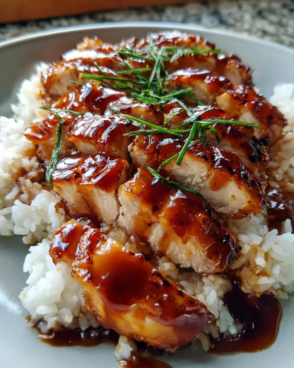 Honey BBQ Chicken Rice - detail 1
