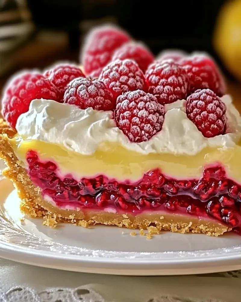 Lemon Raspberry Pie
