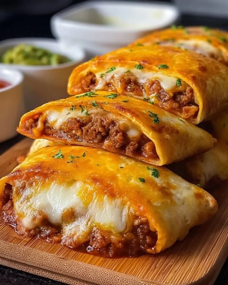 Loaded Cheesy Pocket Tacos