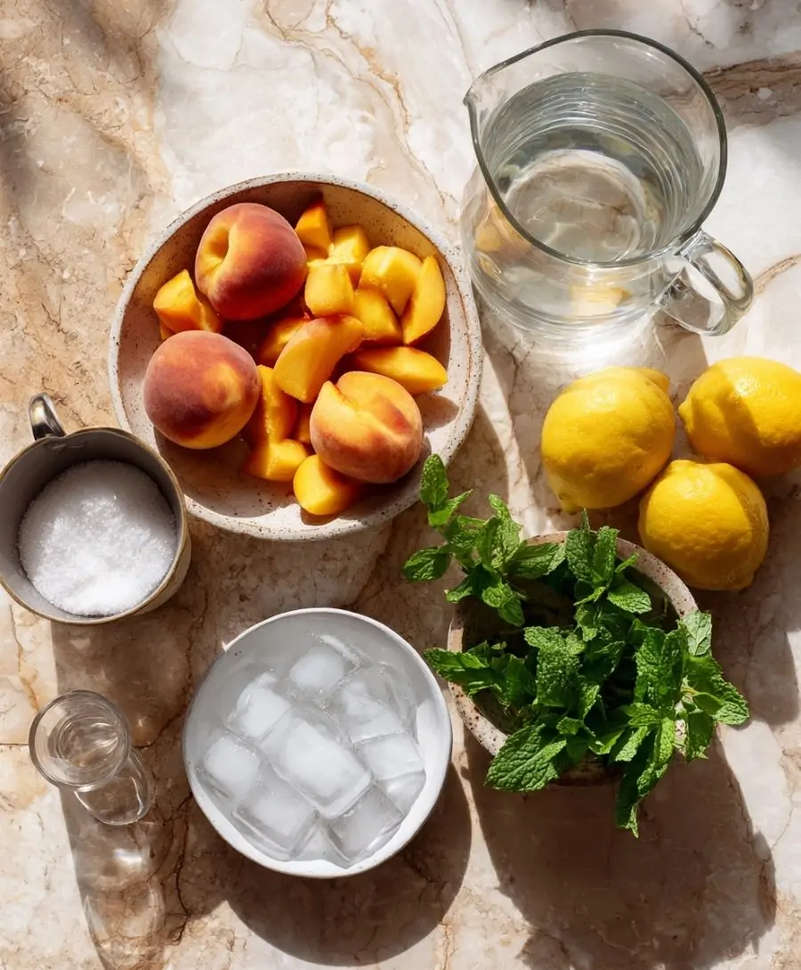 Peach Lemonade - Ingredients