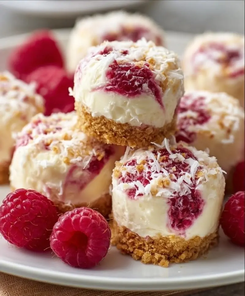 Raspberry Cream Cheese Bites