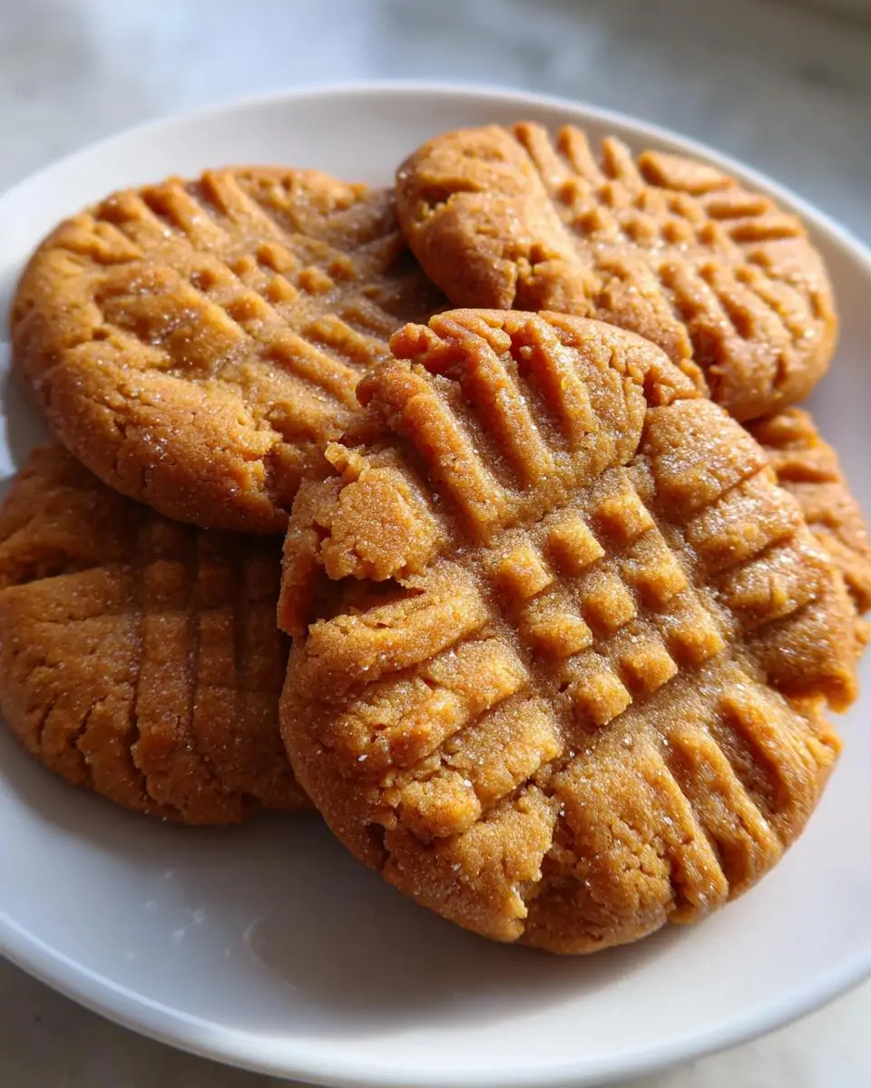 Soft and Chewy Peanut Butter Cookies - detail 2