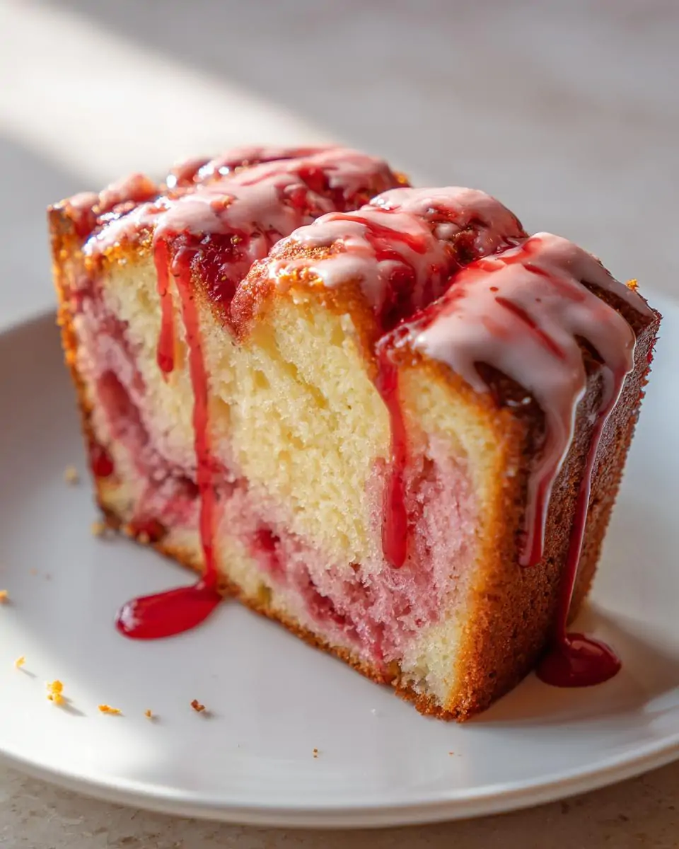 Strawberry Cream Cheese Pound Cake - detail 1