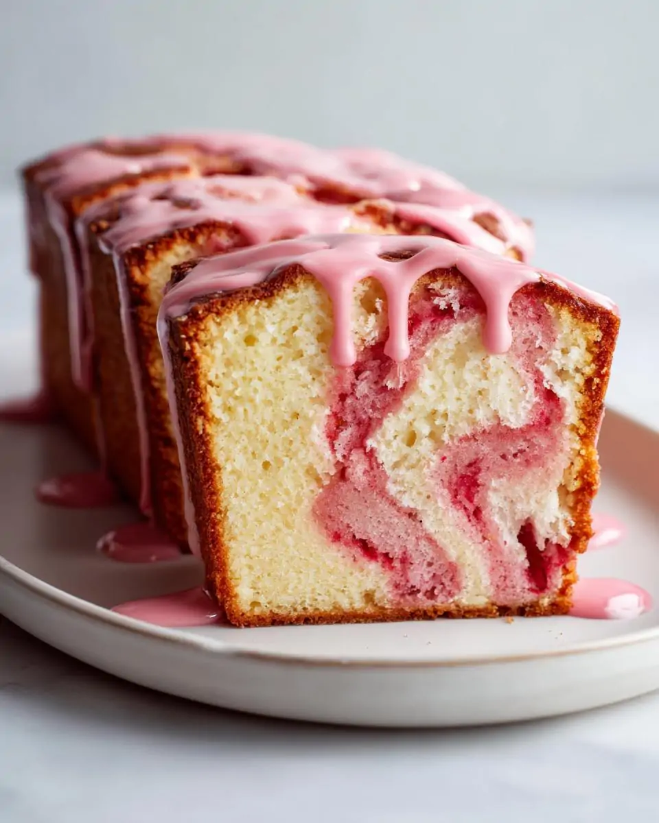 Strawberry Cream Cheese Pound Cake - detail 3