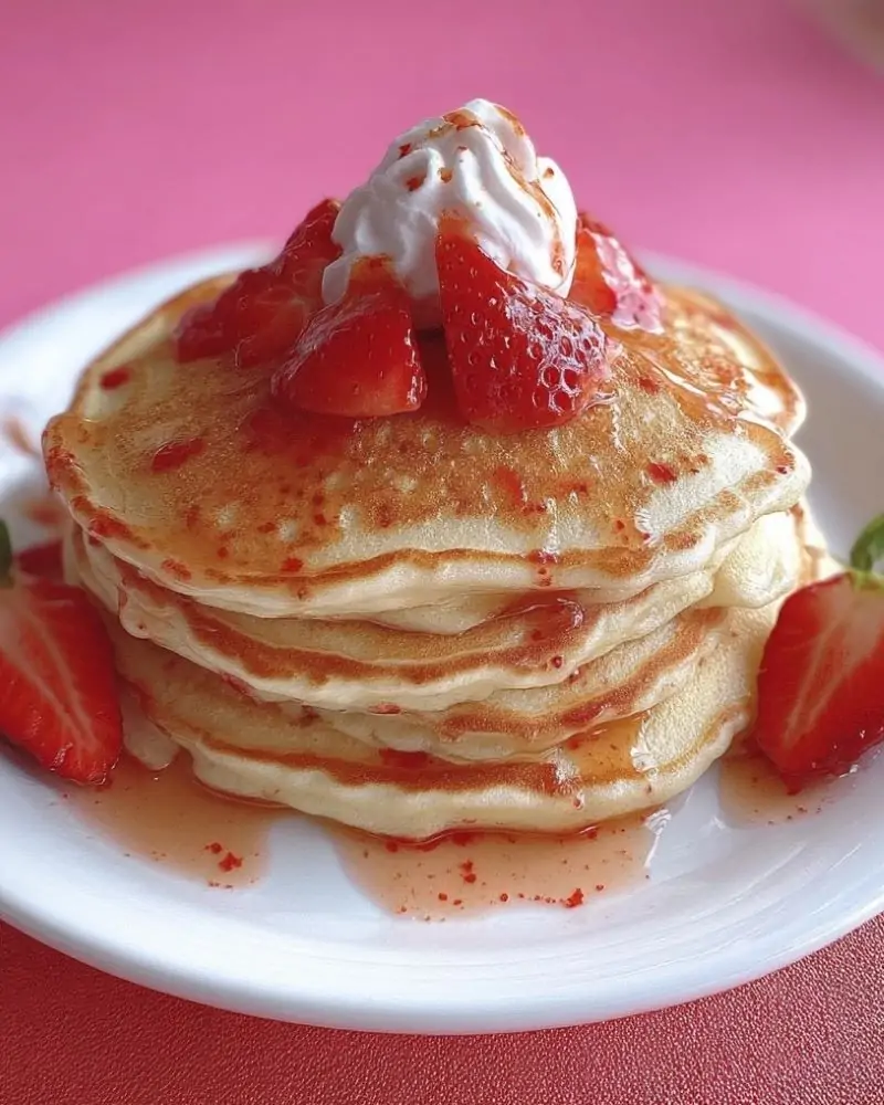 Strawberry Vanilla Pancake