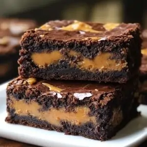 Stuffed Peanut Butter Brownies